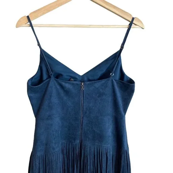 BCBGMaxAzria Navy Fringe Dress - Picture 5 of 8